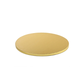 Tortenplatte rund 25cm (10") / Stärke 12mm - GOLD